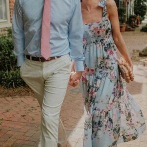 Beulah Tuckernuck Exclusive Lori Floral Dress Blue